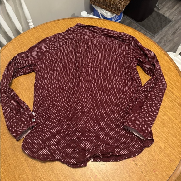 Denim and flower mens button up dress shirt size large slim fit NWOT - Picture 2 of 3